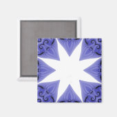 Blue Silk Star Magnet Sjabloon (Voorkant / Achterkant)