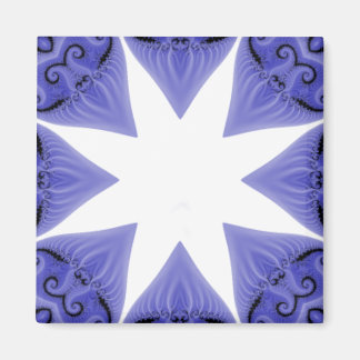 Blue Silk Star Magnet Sjabloon