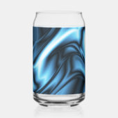 Blue Silk wave Blikvorm Glas (Voorkant)