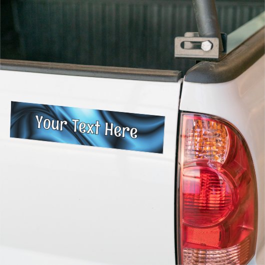 Blue Silk wave Bumpersticker (Op Truck)