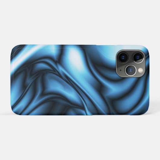 Blue Silk wave Case-Mate iPhone Case (Achterkant (horizontaal))