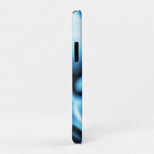 Blue Silk wave Case-Mate iPhone Case (Achterkant/rechts)