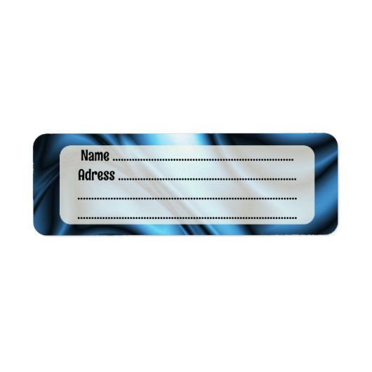 Blue Silk wave Etiket (Voorkant)