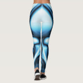 Blue Silk wave Leggings (Achterkant)