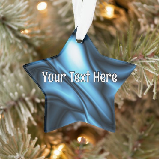 Blue Silk wave Ornament (Boom)