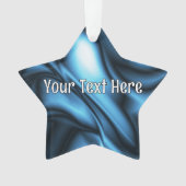 Blue Silk wave Ornament (voorkant)