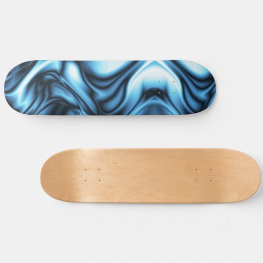 Blue Silk wave Persoonlijk Skateboard (Horizontaal)