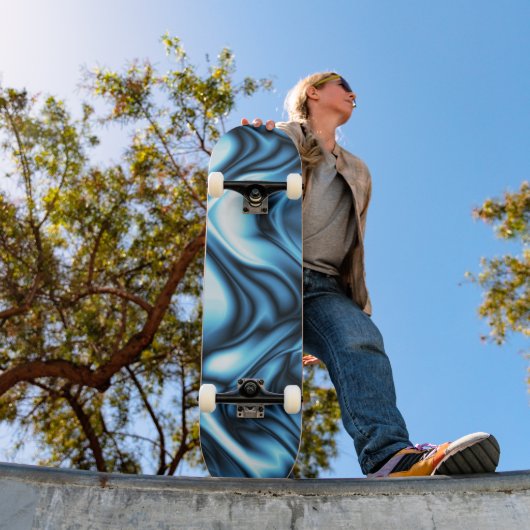 Blue Silk wave Persoonlijk Skateboard (Buiten 1)