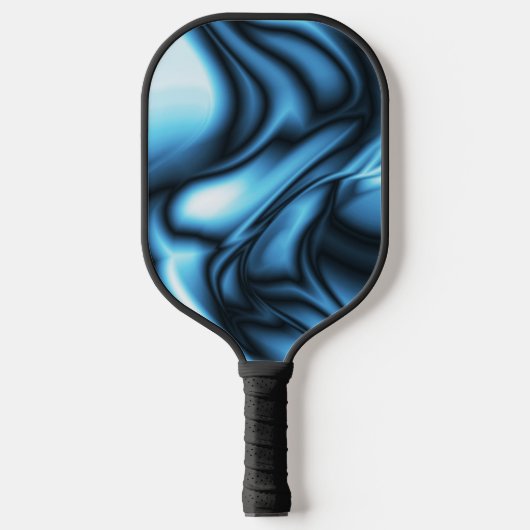 Blue Silk wave Pickleball Paddle (Voorkant)