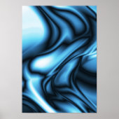 Blue Silk wave Poster (Voorkant)