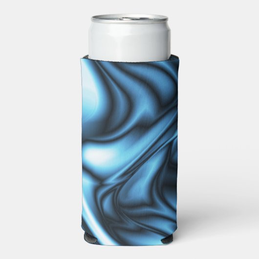 Blue Silk wave Seltzer Blikjeskoeler (Seltzer Voorkant)