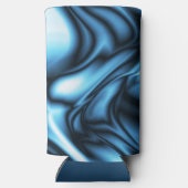 Blue Silk wave Seltzer Blikjeskoeler (Achterkant)