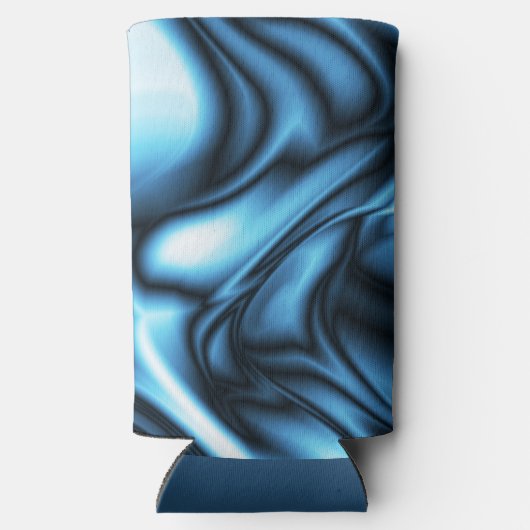 Blue Silk wave Seltzer Blikjeskoeler (Achterkant)