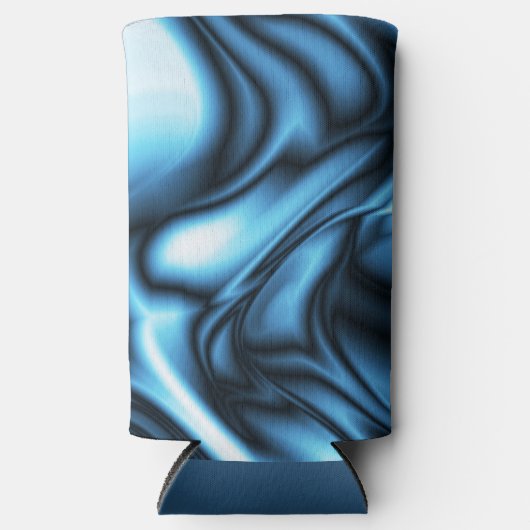 Blue Silk wave Seltzer Blikjeskoeler (Voorkant)