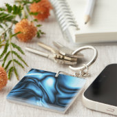Blue Silk wave Sleutelhanger (Voorkant Rechts)
