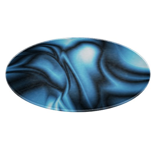 Blue Silk wave Snijplank (Hoek)