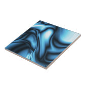 Blue Silk wave Tegeltje (Zijkant)