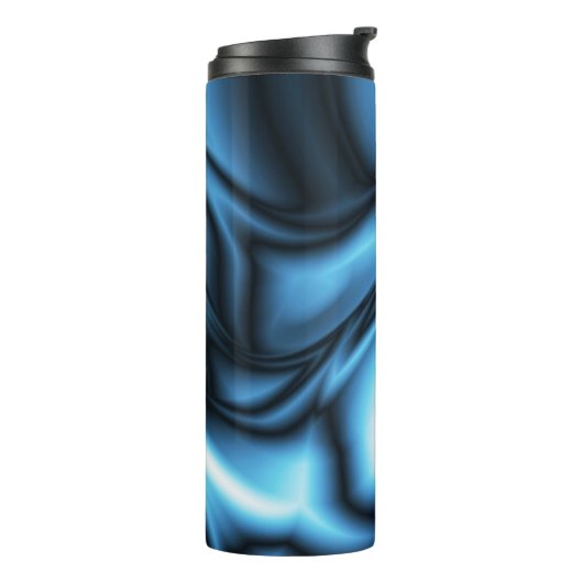 Blue Silk wave Thermosbeker (Gedraaid links)
