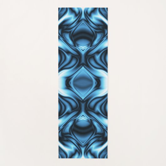 Blue Silk wave Yogamat (Voorkant)