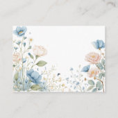 Blue Silly Goose Diaper Raffle Ticket Informatiekaartje (Achterkant)