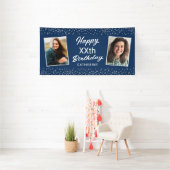 Blue Silver 2 Photo Any Age Happy Birthday Spandoek (Insitu)