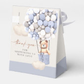 Blue Silver Beer Balloons Favor Box Bedankdoosjes (Achterkant)