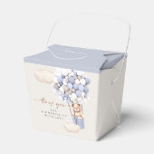 Blue Silver Beer Balloons Favor Box Bedankdoosjes (Voorkant Zijde)