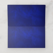 Blue Silver Christelijk Cross Wedding Plaatskaartje (Binnenkant ongevouwen)