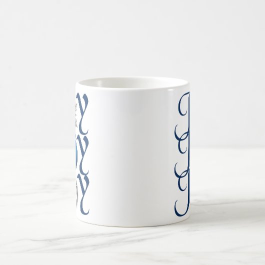 Blue Silver Christmas Joy Mok (Center)