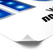 Blue Silver Family Game Room, No Whiners Open 24/7 Perfect Poster (Hoek)