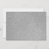 Blue Silver Glitter Boy Eerste Heilige Communie Kaart (Achterkant)