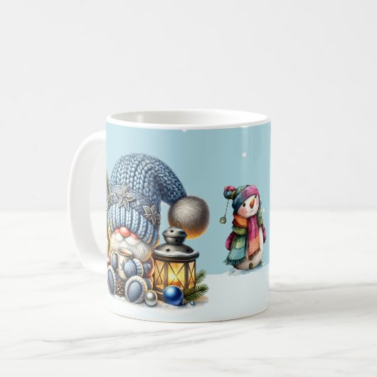 Blue & Silver Gonk Mug Koffiemok (Voorkant links)
