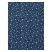 Blue Silver Grey Stars Pattern Festive Elegant Tafelkleed (Voorkant)
