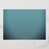 Blue Silver MBA Afstuderen Folie Uitnodiging (Achterkant)