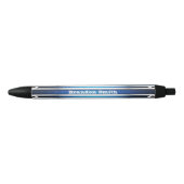 Blue Silver Metal Textured Ink Pen (Voorkant)