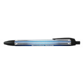Blue Silver Metal Textured Ink Pen (Bovenkant)