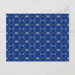 Blue Silver Mosaic Briefkaart