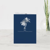 Blue Silver Ocho Rios Jamaica Wedding Passport INV (Achterkant)