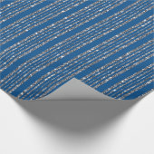 Blue Silver Pattern Cadeaupapier (Hoek)