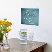 Blue Silver PhD Afstuderen Welkom Folie Afdrukken (Laag (Keuken))