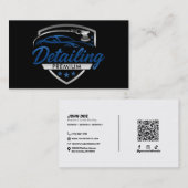 Blue Silver Premium Auto Auto Detailing Body Shop Visitekaartje (Voorkant / Achterkant)