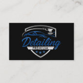 Blue Silver Premium Auto Auto Detailing Body Shop Visitekaartje (Voorkant)