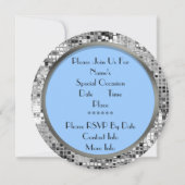 Blue & Silver Sequin 1st Heilige Communauteit Kaart (Achterkant)