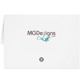 Blue Silver Snowflakes trouwlijstnummers (Achterkant Horizontaal)