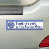 Blue Silver Triskel Bumpersticker (Op auto)