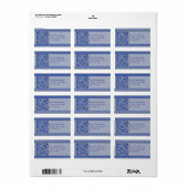 Blue Silver Triskel Etiket (Full Sheet)