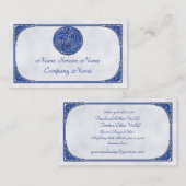 Blue Silver Triskel Visitekaartje (Voorkant / Achterkant)