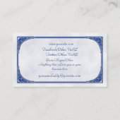 Blue Silver Triskel Visitekaartje (Achterkant)