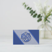 Blue Silver Triskel Visitekaartje (Staand voorkant)