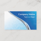 Blue Silver Wave Visitekaartje (Achterkant)